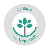 Der Treppenlift pflanzt einen Baum pro verkauftem Treppenlift